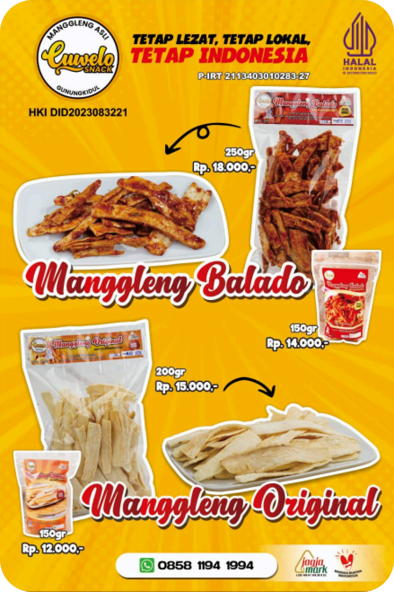 Manggleng Original 200gr 